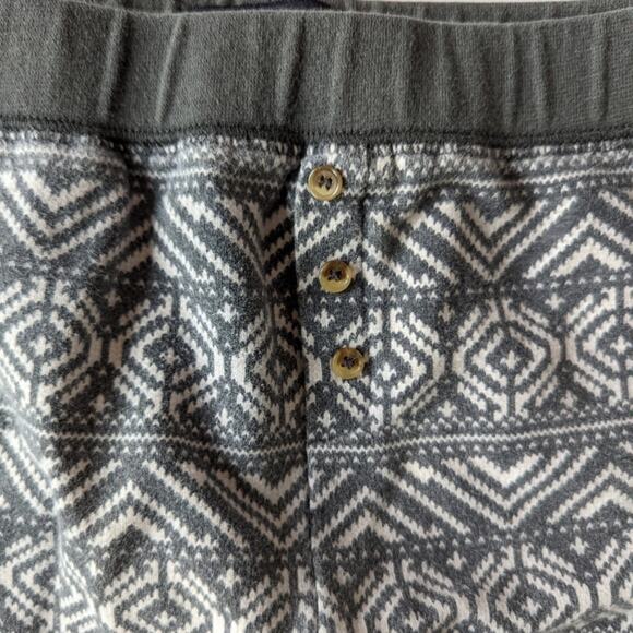 American Eagle Gray and White Patterned Sleep Leggings sz Small - Picture 3 of 5